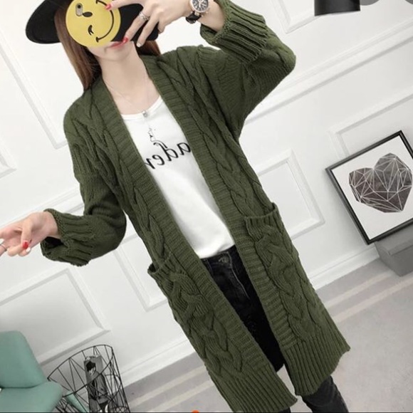 50% SALE! 🎉Chunky twisted sleeves Long Sweater 🎉 - Picture 3 of 3